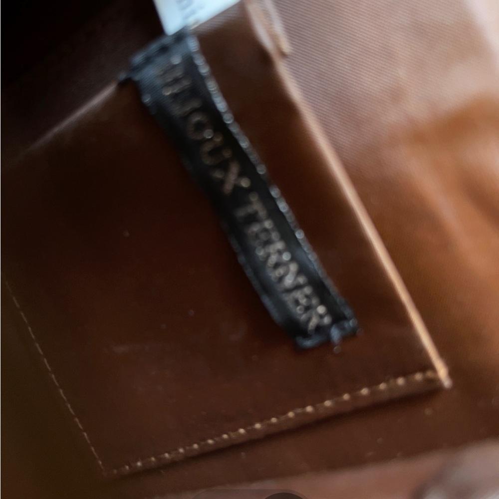 Fabric embellished Bijoux Terner brown bag - Picture 8 of 8